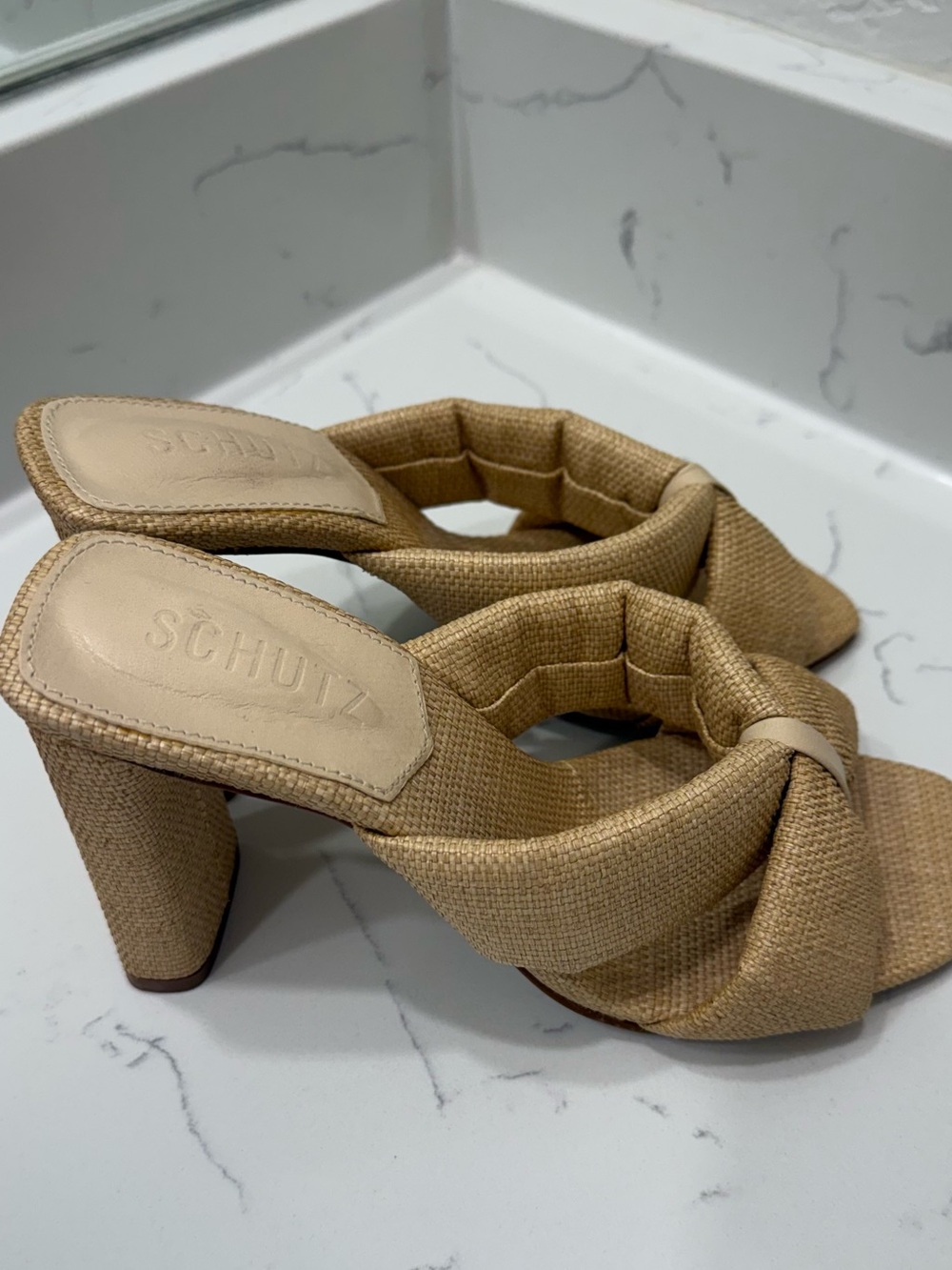 SCHUTZ Fairy High Sandal Block Heel Mules - Picture 6 of 6